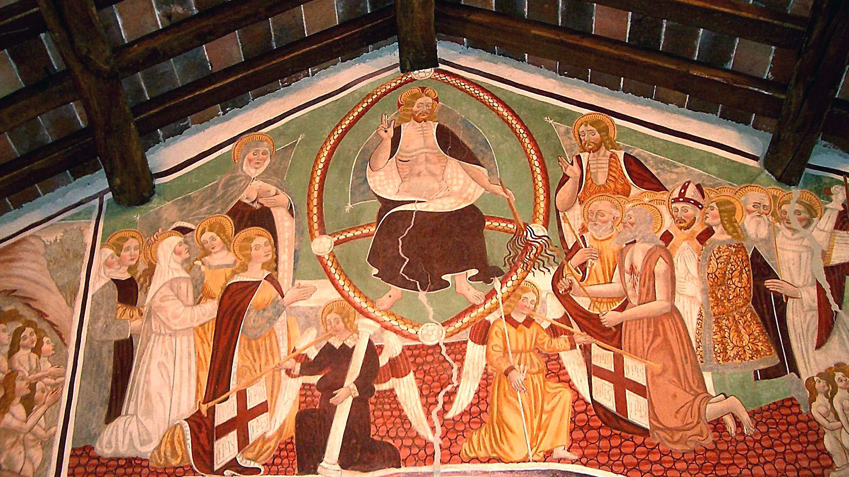 Gli affreschi nell'Oratorio della SS. Trinità di Momo